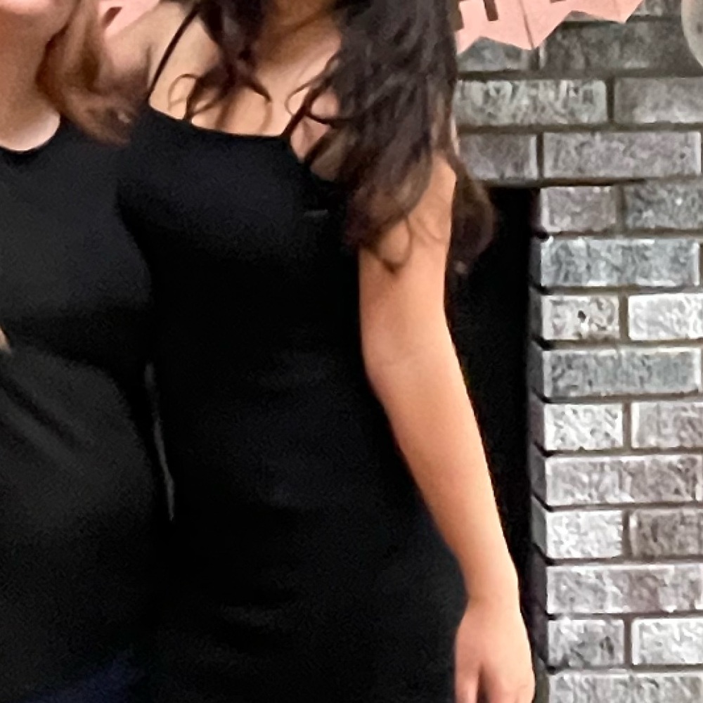 Oak & Fort Mini Black Dress